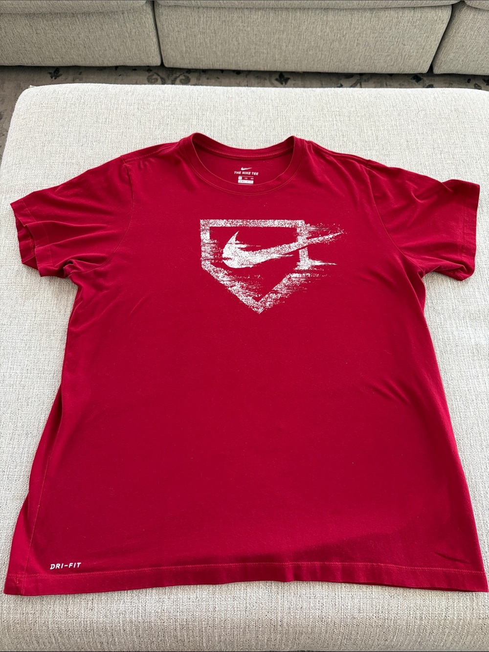 Nike Red Short-Sleeve Dri-FIT Graphic Tee